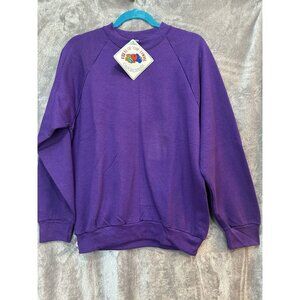 Vintage BNWT 1992 Fruit Of The Loom 9181F Size M, Men’s Purple Sweater. WOW!!!